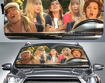 White Chicks Funny Scene Car Sun Shade, A Thoundsand Miles Scene Car Windshield, Vintage Movie Car Accessory, White Chicks Meme Car Decor