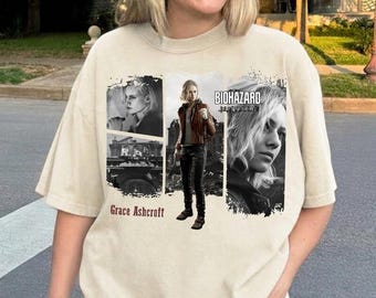 Resident Evil 9 Requiem Biohazard T-Shirt, Resident Evil 9 Grace Ashcroft Horror Video Game Survival Tee, RE9 Perfect Gift Shirt, Movie Gift