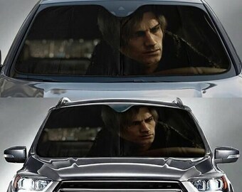 Resident Evil Requiem Car Sunshade, Resident Evil Inspired Car Windshield,Biohazard Horror Video Game Car Decor, Resident Evil Car Accessory