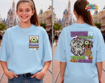 Monster Inc Shirt, Mike Wazowski Tee, Halloween Graphic Top 2026, Scare Crew Shirt, Spooky Season 2026 44