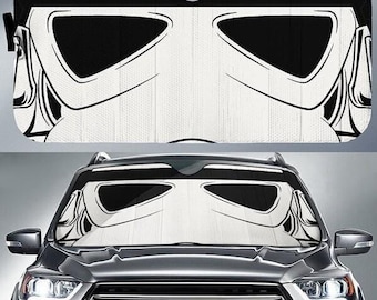 Stormtrooper Car Sunshade, StarWars Inspired Helmet Auto Sun Shade, Starwars Stormtrooper Car Windshield, Disneyland Movie Car Accessory