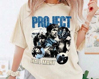 Project Hail Mary Movie Tshirt, Sci Fi Book Lover Shirt, Vintage Horror Sci fi Unisex Graphic Tee 04