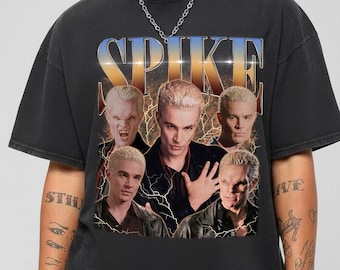 Retro Spike Shirt, James Marsters Fan Merch, Spike 90s Bootleg Vintage Shirt, Retro Spike Buffy the Vampire Slayer Streetwear Classic Tee 04