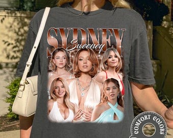 Sydney Sweeney Bootleg Shirt, Sydney Sweeney Homage Bootleg Tee, Sydney Sweeney Fan Tees, Sydney Sweeney Merch Gift for Her