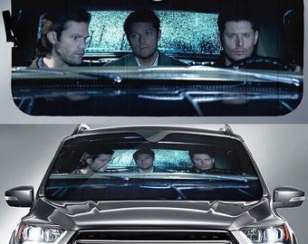 Supernatural Car Sunshade, Sam Dean Winchester Sun Shade, TV Series Car Decor, Winchester Brothers Car Windshield, Supernatural Fan Gifts