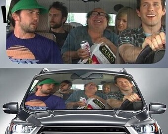 Dennis Reynolds Danny DeVito Frank Reynolds Car Windshield, It's Always Sunny in Philadelphia Car Sun Shade, Vintage Movie Car Accessories