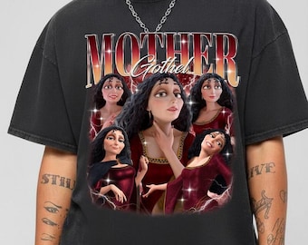 Retro Mother Gothel 90s Bootleg Shirt, Disneyland Princess Rapunzel Shirt, Vintage Homage Tower Villainess Shirt, Girl Trip Matching Tee 02