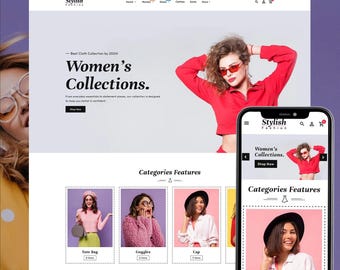 Women Fashion Shopify Theme OS 2.0 | Clothing Store Template | Responsive Fashion Boutique Website | Shopify Store Design