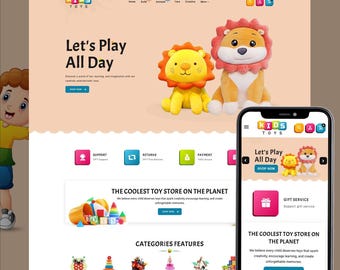 Kids Toys Shopify Theme OS 2.0 | Toy Store Shopify Theme | Baby & Kids Clothing Store Template | Responsive Ecommerce