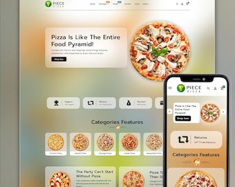 Pizza Shopify Theme OS 2.0 | Restaurant Website Template | Food Delivery Store | Responsive Ecommerce Shopify Theme