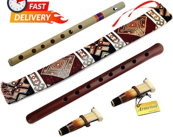 Armenian duduk instrument from Apricot wood 2 reeds