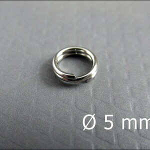 50x, 100x or 200x Silver Tone Split Rings 5mm - R203S