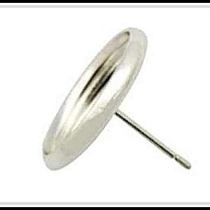 10 x for 12mm Silver Color Ear Studs   - OS-13