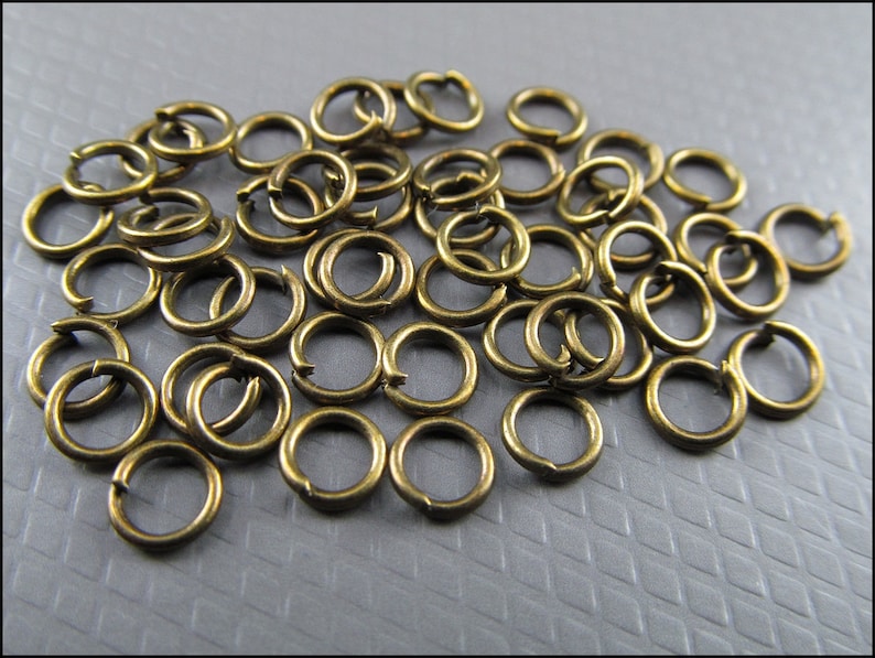 Open Jump Rings bronze Ø 5 mm R103 image 4