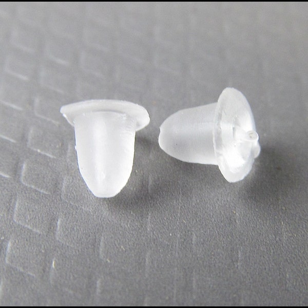 20 oder 50 x Ohrhaken Stopper aus Silikon Kunststoff - OSTO1