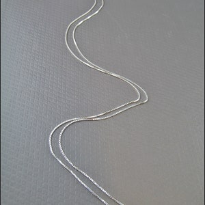 Real 925 Silver Link Chain 45cm HK925-24 image 5