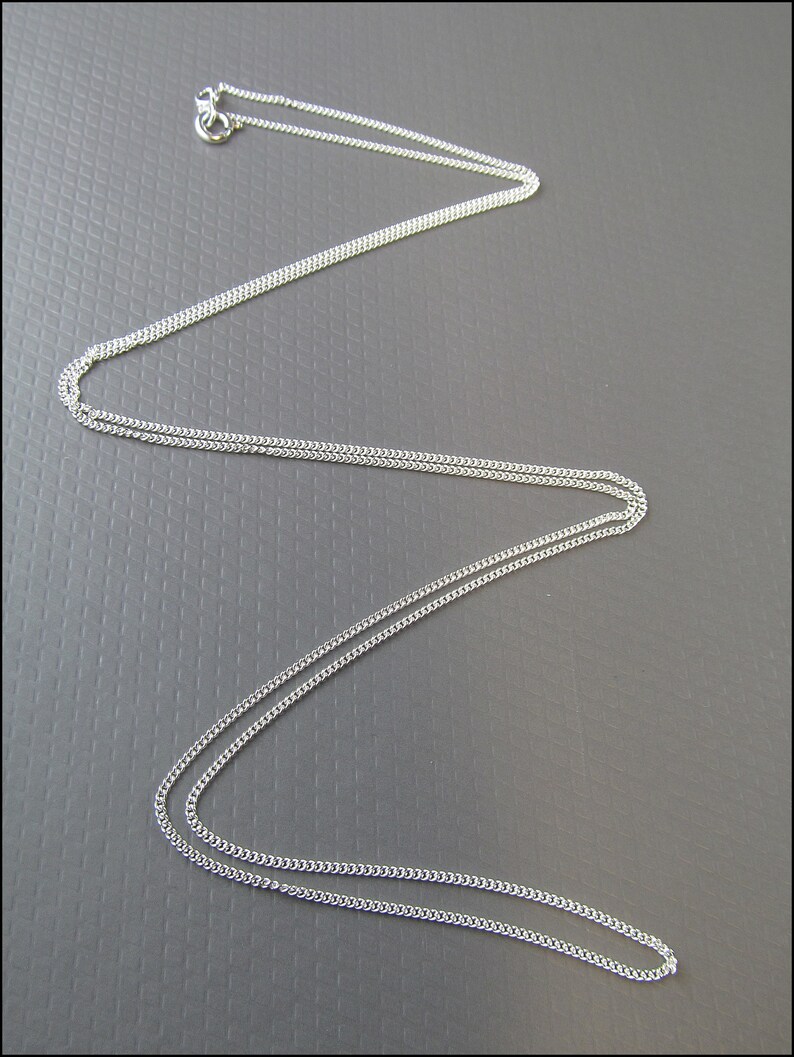 925 Silver Link Chain 60cm / 24 HK925-15 image 3