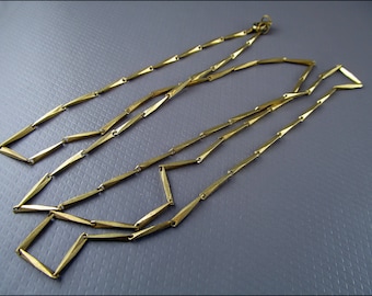 Beautiful jewelery chain bronze golden colour 80cm - HK01