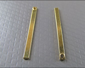 20 x Pendants Sticks square, brass, A23