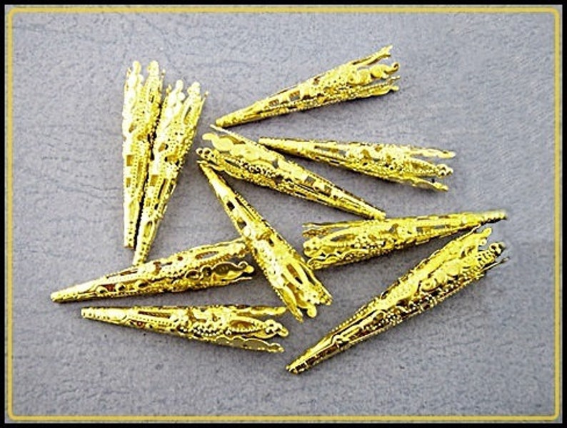 12 ou 25 x Coupelles dorées longues et nobles P60 image 5