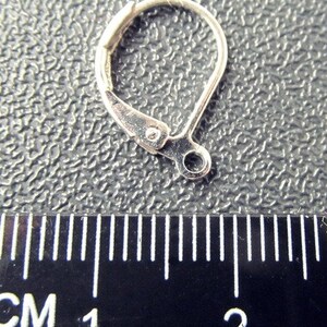 20 or 50 x Silver Earring Lever Back Hoop B10 image 4
