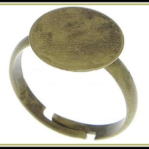 10 x Support Bague Bronze Variable RZ-23 image 1