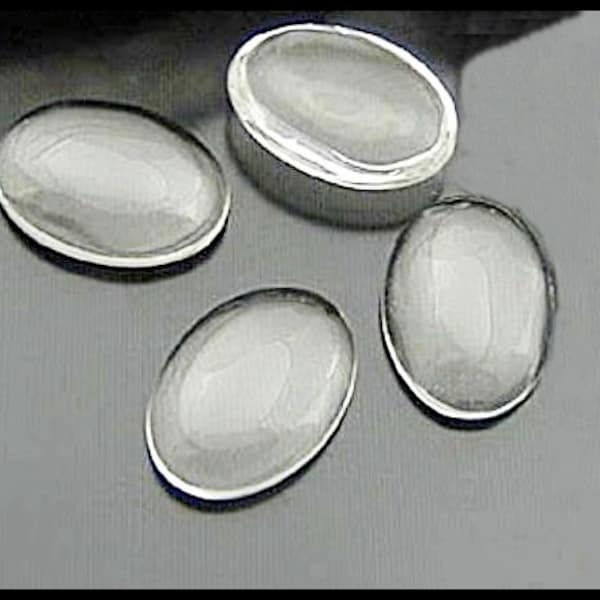 10 x cabochons ovales en verre 18 x 25 mm -CAB13