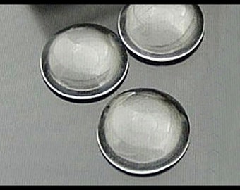 10 x glazen cabochons van 20 mm rond - CAB20a