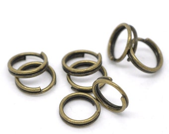 50, 100 or 200 x Split Rings bronze 6 mm b-R104s