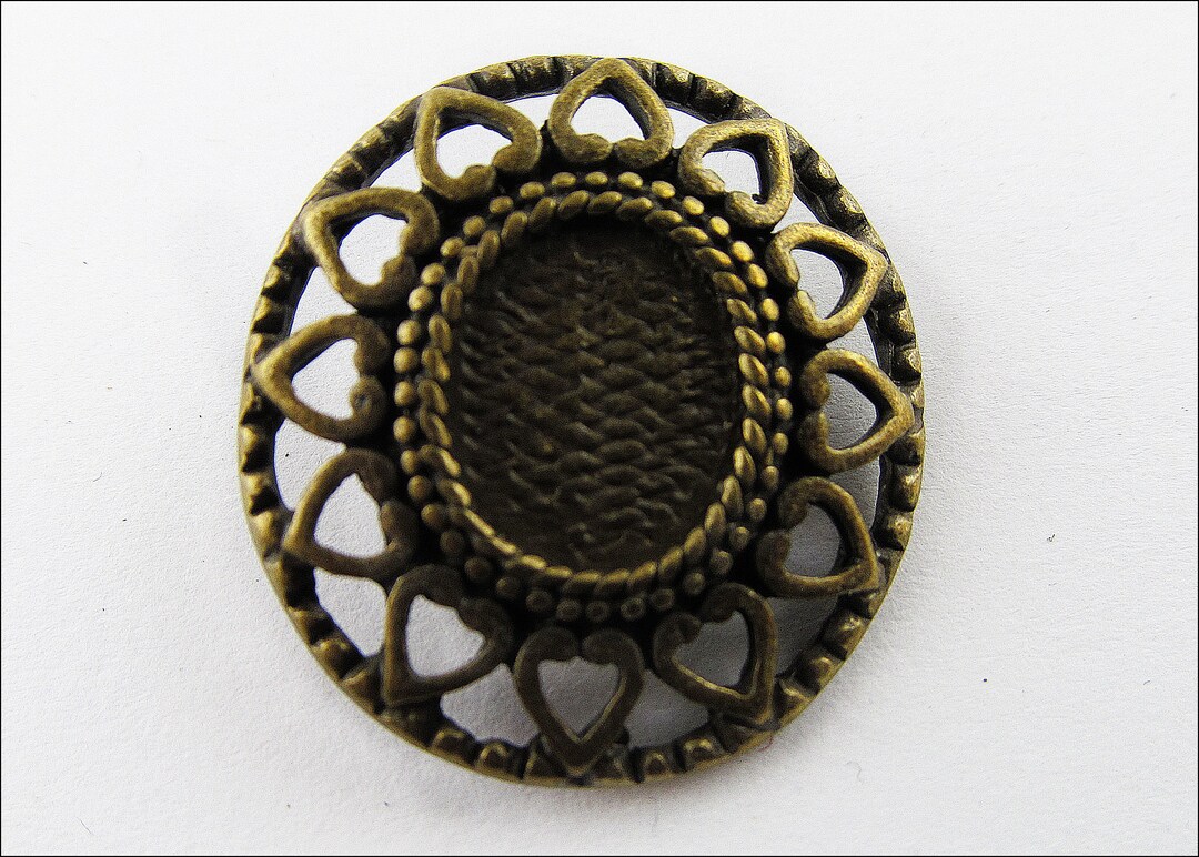 Flashy Button Flashy Button Bronzen to the Self - K9 - Etsy