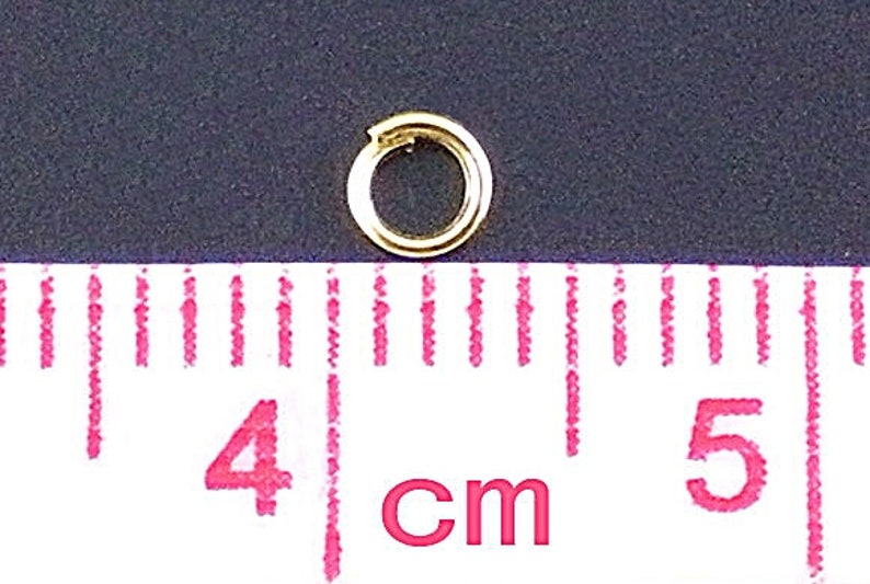 Open Gold Plated Jump Rings Ø 3 mm R501 image 6