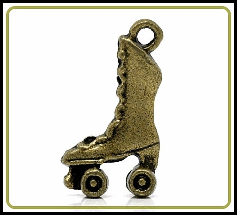 6 x patines de bronce antiguo vintage b-C8 imagen 3