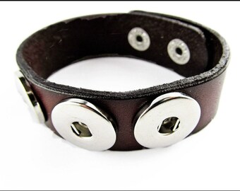 Tjunk Leather Bracelet Dark Brown CH-07