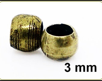 100 x Chafas Bronce 3mm - QP02