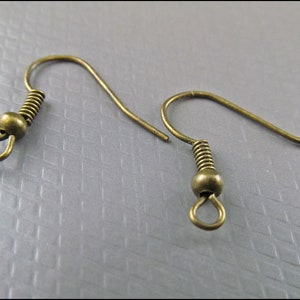 Crochets auriculaires en bronze Fischerhaken B11 image 1