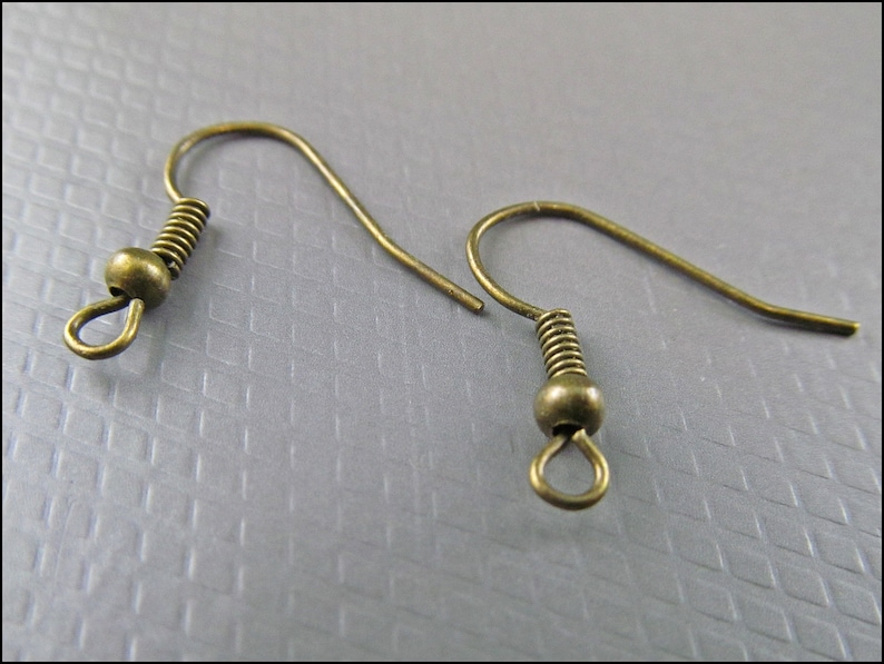 Crochets auriculaires en bronze Fischerhaken B11 image 1