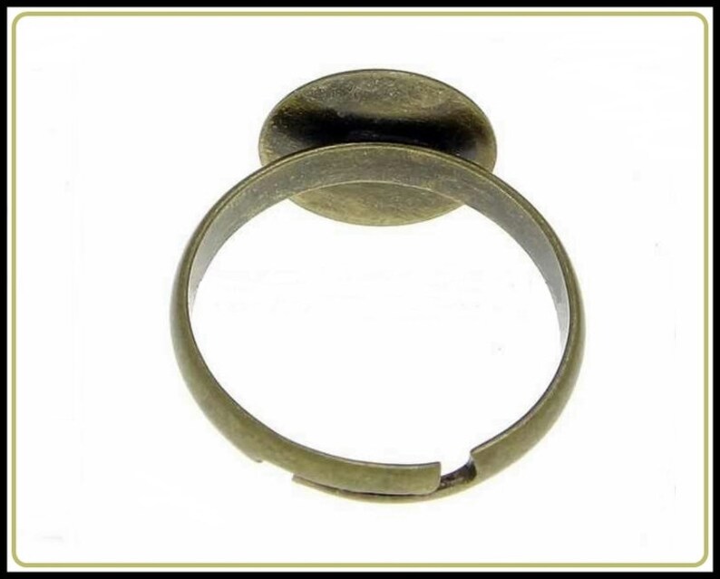 10 x Support Bague Bronze Variable RZ-23 image 3