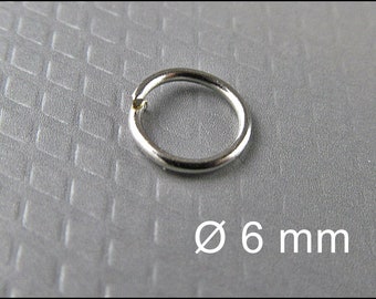 May include: A silver jump ring with a diameter of 6 mm.