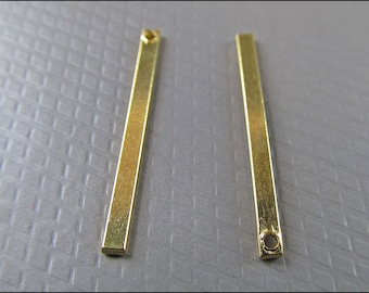 20 x Pendants Sticks square, brass, A23