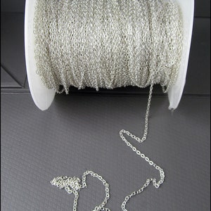 Yard Good: Delicate silver anchor chain image 1