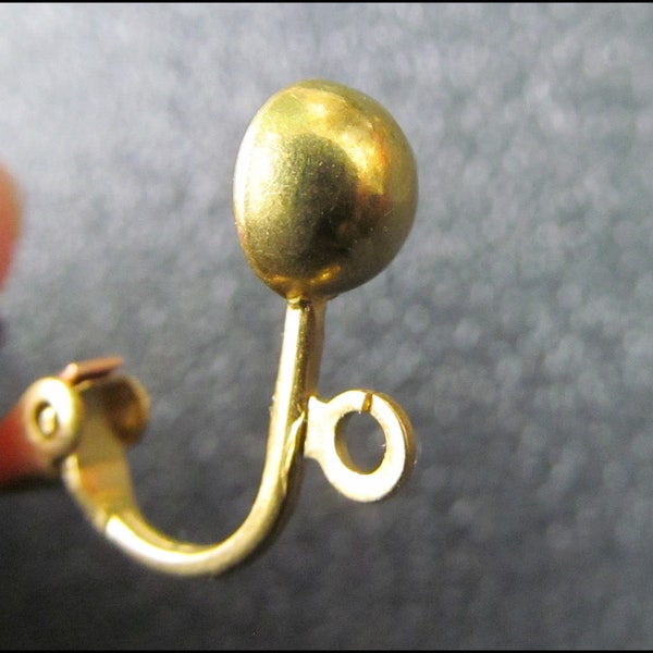 10 x  Boucles d'oreille Clips Bronze  CL-06