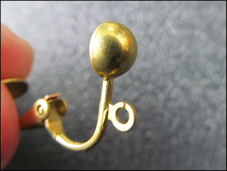 10 x Boucles d'oreille Clips Bronze CL-06 image 1