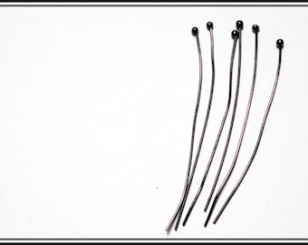 40 x Ball Head Pins 50mm black - S42