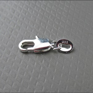 5x, 10x or 20x real silver snap hooks 925 steling silver clasp VER-21