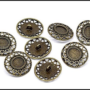 Flashy Button Flashy Button Bronzen to the Self - K9 - Etsy