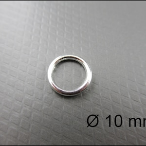 20x, 50x eller 100x Slutna silverpläterade bindringar Ø 10 mm - R308G