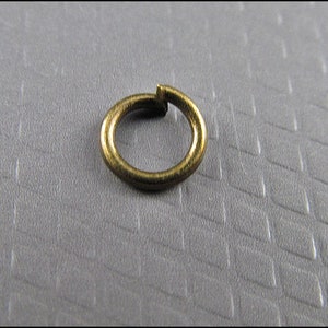 Open Jump Rings bronze Ø 5 mm R103 image 2