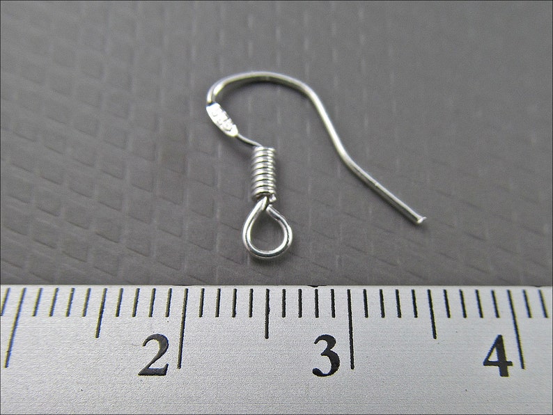 20x, 50x or 100x 925 Sterling Silver Ear Hooks Fisherman Hooks B22 image 5