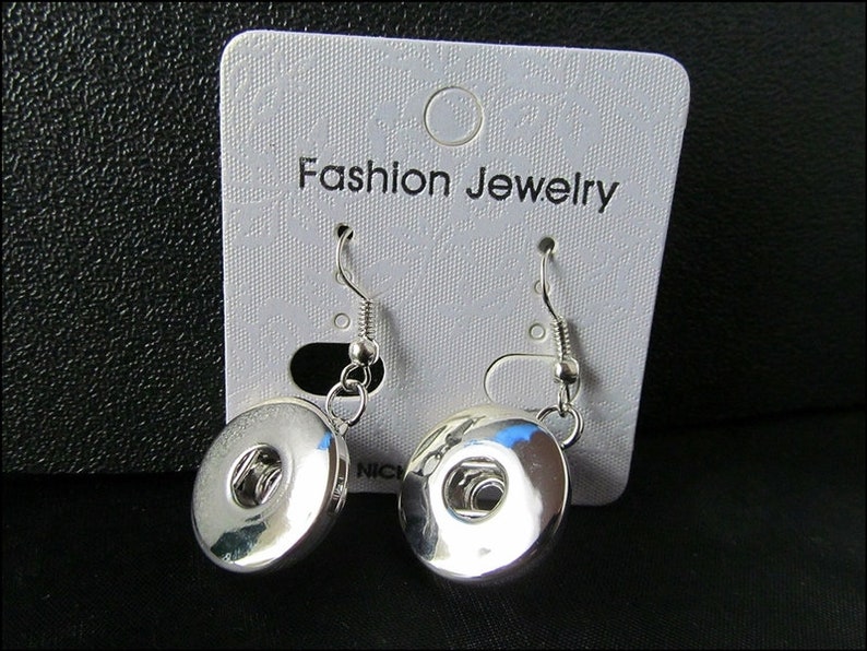 10 x Tchunk Click Button Earrings Pair CH-11 image 2