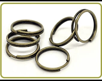 10x, 20x, 50x, or 100 x Split Rings bronze 10 mm - R108S